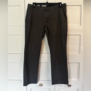 Volcom Dark Gray Flat Front chino pants. Size 36
